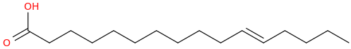 11 hexadecenoic acid, (11e) 